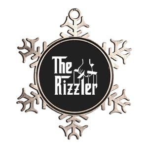 The Rizzler Funny Meme Metallic Star Ornament