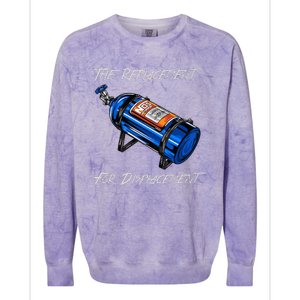 The Replacement For Displacement Nitrous Bottle Colorblast Crewneck Sweatshirt