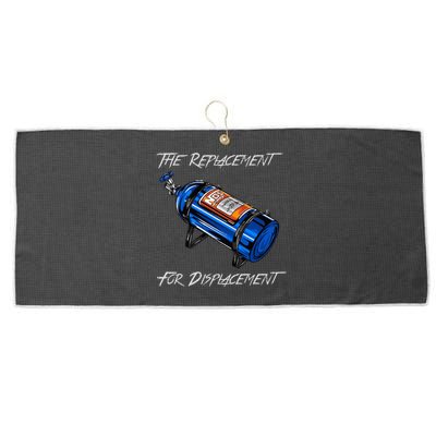 The Replacement For Displacement Nitrous Bottle Large Microfiber Waffle Golf Towel