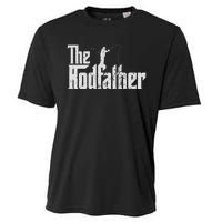 The Rodfather Funny Fishing Lover Rod Fish Dad Fisherman Cooling Performance Crew T-Shirt