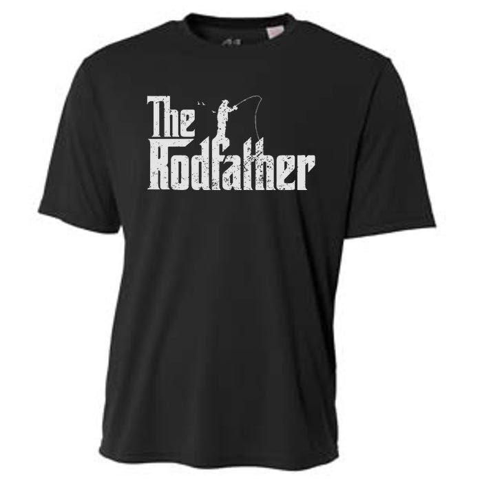 The Rodfather Funny Fishing Lover Rod Fish Dad Fisherman Cooling Performance Crew T-Shirt