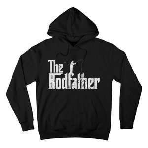 The Rodfather Funny Fishing Lover Rod Fish Dad Fisherman Hoodie