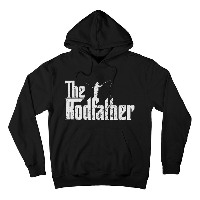 The Rodfather Funny Fishing Lover Rod Fish Dad Fisherman Hoodie