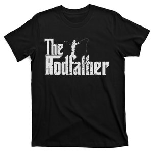 The Rodfather Funny Fishing Lover Rod Fish Dad Fisherman T-Shirt