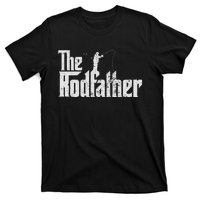 The Rodfather Funny Fishing Lover Rod Fish Dad Fisherman T-Shirt