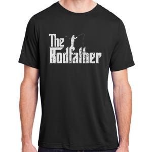 The Rodfather Funny Fishing Lover Rod Fish Dad Fisherman Adult ChromaSoft Performance T-Shirt