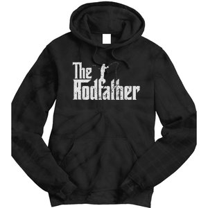 The Rodfather Funny Fishing Lover Rod Fish Dad Fisherman Tie Dye Hoodie