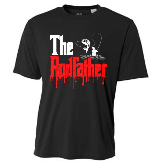 The Rodfather Fishing Humor Cooling Performance Crew T-Shirt