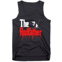 The Rodfather Fishing Humor Tank Top