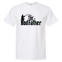 The Rodfather Funny Father’S Day Fisherman Dad Garment-Dyed Heavyweight T-Shirt