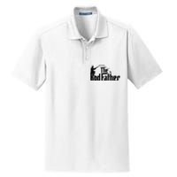 The Rodfather Funny Father’S Day Fisherman Dad Dry Zone Grid Polo