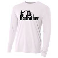 The Rodfather Funny Father’S Day Fisherman Dad Cooling Performance Long Sleeve Crew