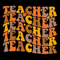 Teacher Retro Fall Cute Gift Zip Tote Bag