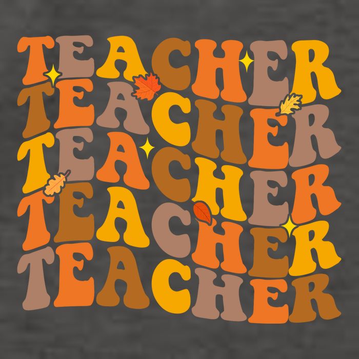 Teacher Retro Fall Cute Gift Vector Backpack