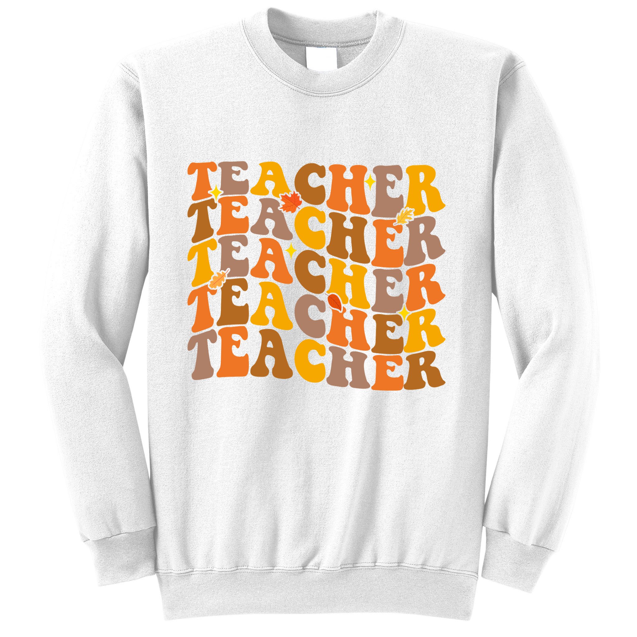 Teacher Retro Fall Cute Gift Sweatshirt