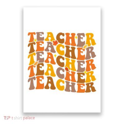 Teacher Retro Fall Cute Gift Poster