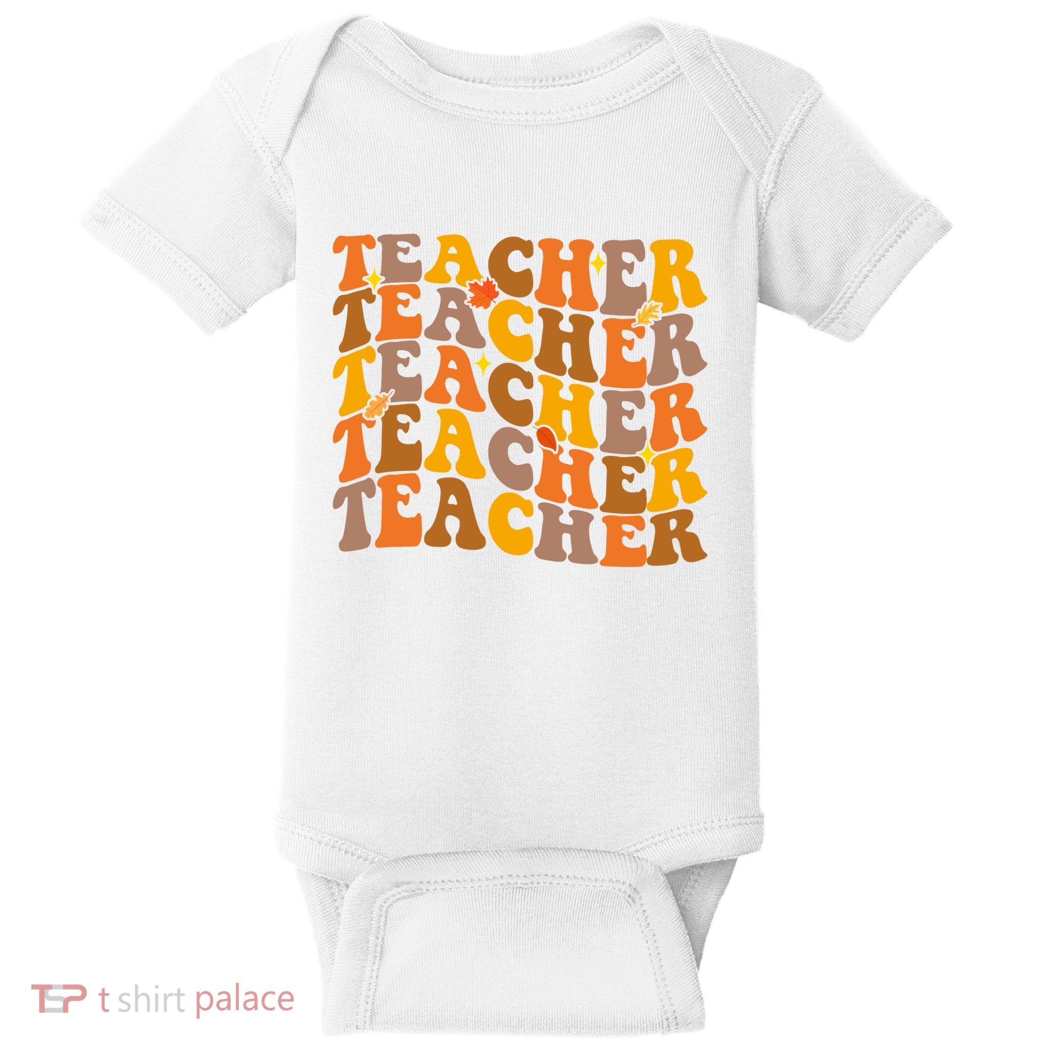 Teacher Retro Fall Cute Gift Baby Bodysuit