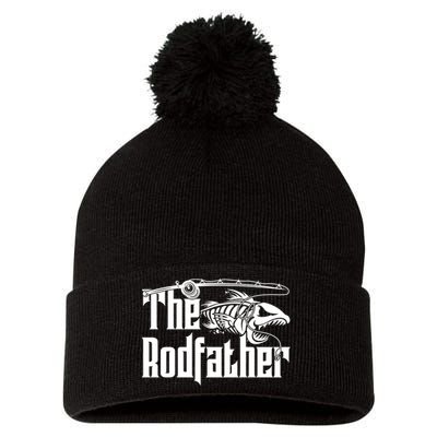 The Rodfather | Fishing Pom Pom 12in Knit Beanie