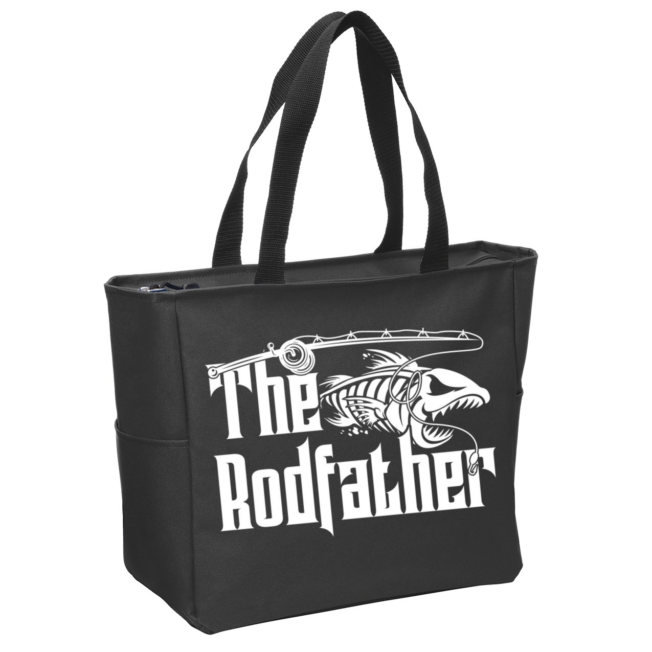 The Rodfather | Fishing Zip Tote Bag
