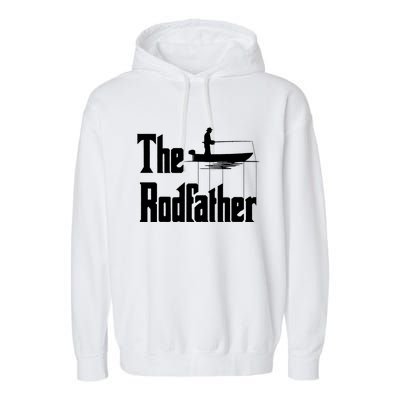 The Rod Father Funny Quote For Fisherman Garment-Dyed Fleece Hoodie