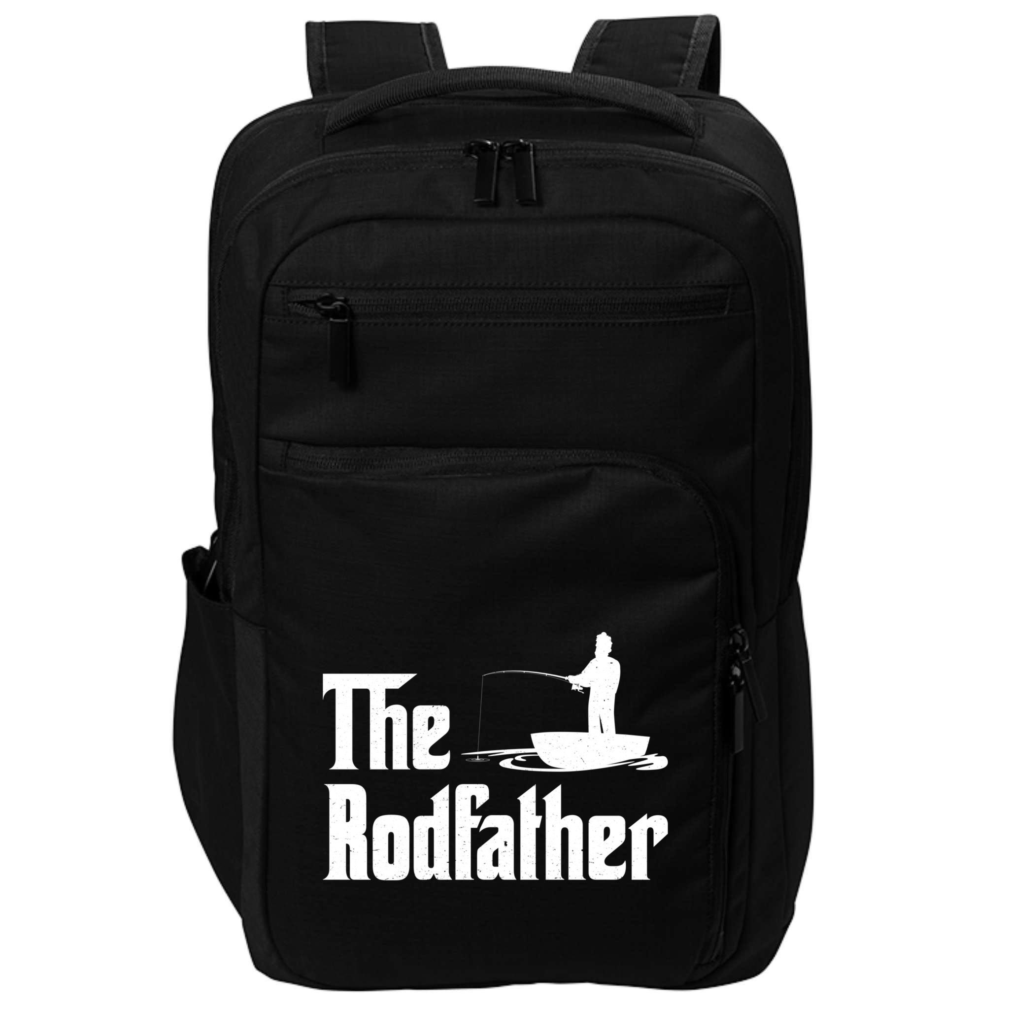 The Rodfather Funny Fishing For Fisherman Gift Impact Tech Backpack