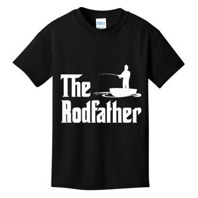 The Rodfather Funny Fishing For Fisherman Gift Kids T-Shirt