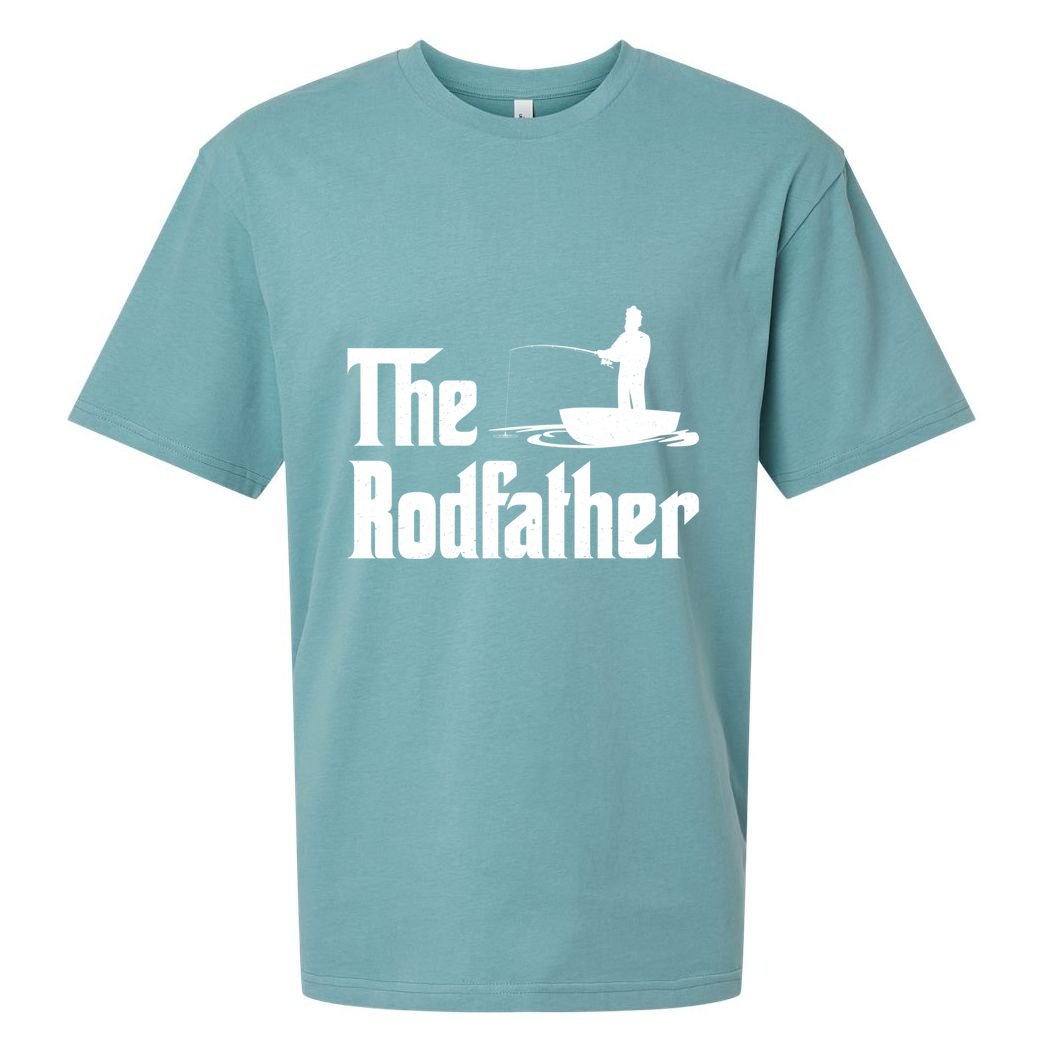 The Rodfather Funny Fishing For Fisherman Gift Sueded Cloud Jersey T-Shirt