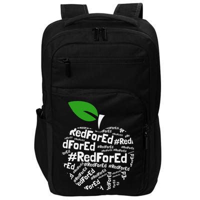 Teacher Red for Ed Cute Apple Graphic Design for Teachers Impact Tech Backpack