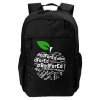 Teacher Red for Ed Cute Apple Graphic Design for Teachers Backpack
