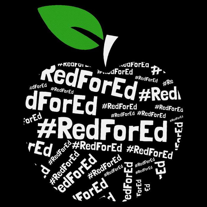 Teacher Red for Ed Cute Apple Graphic Design for Teachers Women's Crop Top Tee