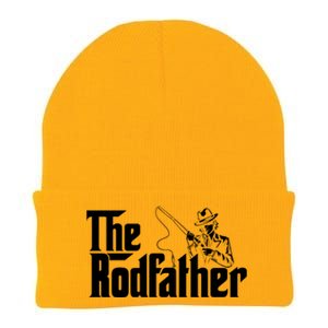 The Rodfather FatherS Day Fishing Lover Fisherman Knit Cap Winter Beanie