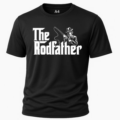 The Rodfather FatherS Day Fishing Lover Fisherman Cooling Performance Crew T-Shirt