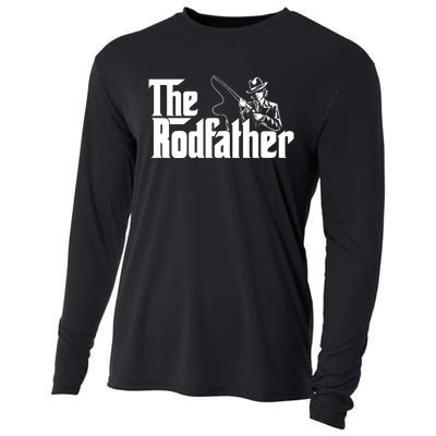 The Rodfather FatherS Day Fishing Lover Fisherman Cooling Performance Long Sleeve Crew