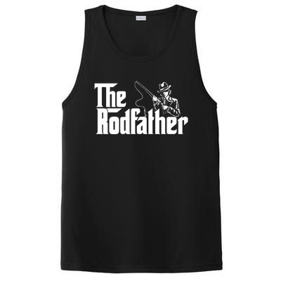 The Rodfather FatherS Day Fishing Lover Fisherman PosiCharge Competitor Tank