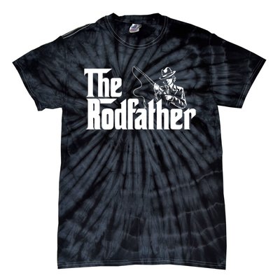 The Rodfather FatherS Day Fishing Lover Fisherman Tie-Dye T-Shirt