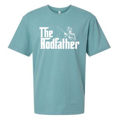 The Rodfather FatherS Day Fishing Lover Fisherman Sueded Cloud Jersey T-Shirt