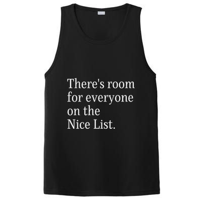 ThereS Room For Everyone On The Nice List. Funny Christmas Sayings PosiCharge Competitor Tank