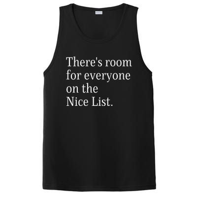 ThereS Room For Everyone On The Nice List. Funny Christmas Sayings PosiCharge Competitor Tank