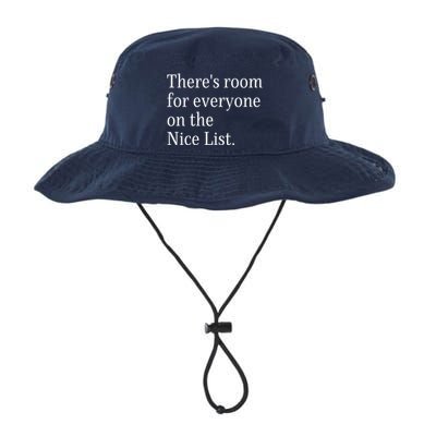 ThereS Room For Everyone On The Nice List. Funny Christmas Sayings Bucket Hat