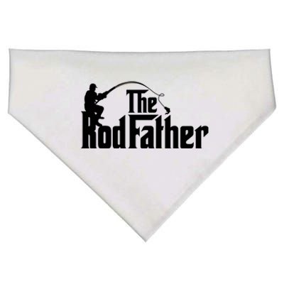 The Rodfather Funny Father’S Day Fisherman Dad USA-Made Doggie Bandana