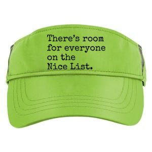 Theres Room For Everyone On The Nice List Adult Drive Performance Visor