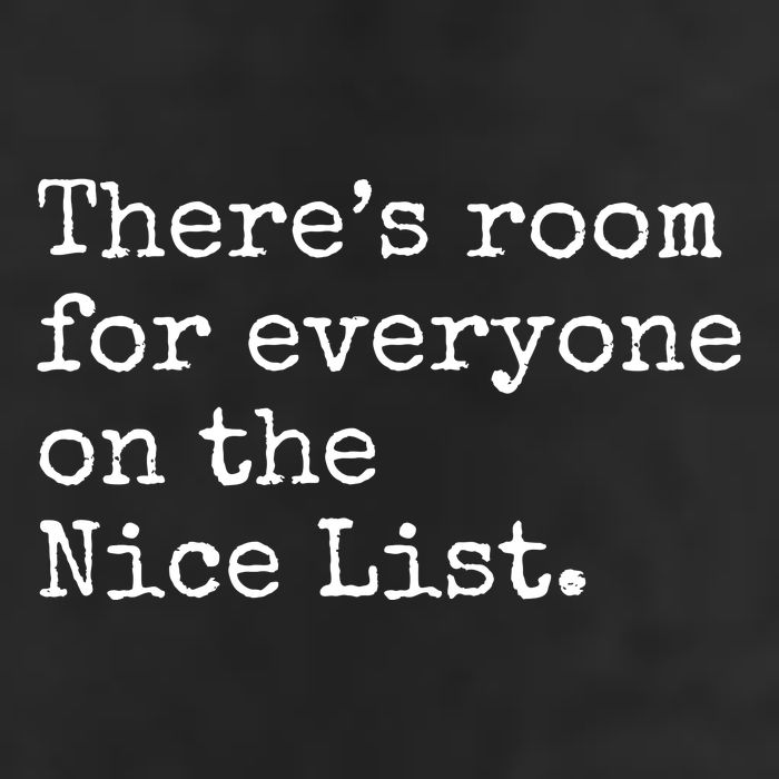 Theres Room For Everyone On The Nice List Microfiber Hand Towel