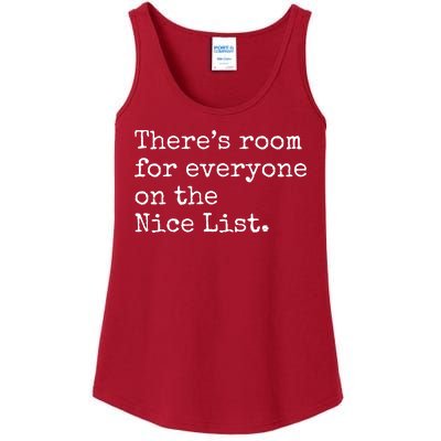 Theres Room For Everyone On The Nice List Ladies Essential Tank