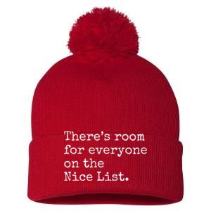 Theres Room For Everyone On The Nice List Pom Pom 12in Knit Beanie