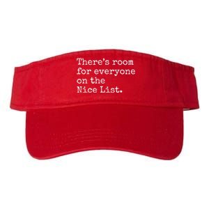 Theres Room For Everyone On The Nice List Valucap Bio-Washed Visor