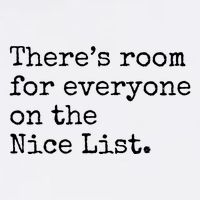 Theres Room For Everyone On The Nice List Garment-Dyed Sweatshirt