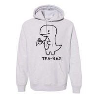 Tea Rex Funny Dinosaur Tea Party Premium Hoodie