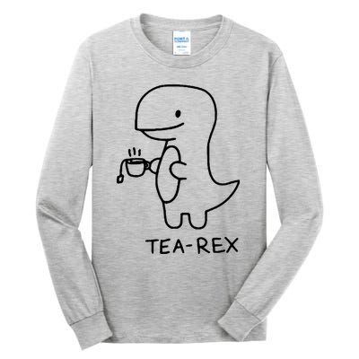 Tea Rex Funny Dinosaur Tea Party Tall Long Sleeve T-Shirt