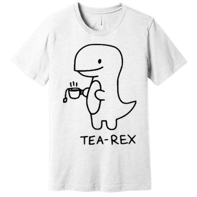 Tea Rex Funny Dinosaur Tea Party Premium T-Shirt