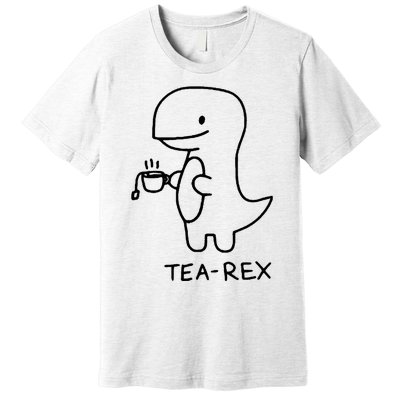 Tea Rex Funny Dinosaur Tea Party Premium T-Shirt